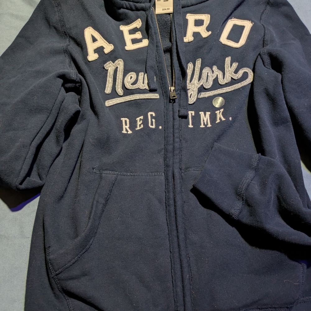 Aeropostale Navy Blue Hoodie Jacket